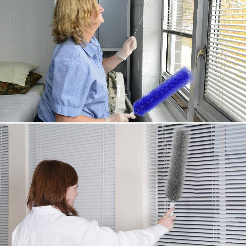 Flexible Microfiber Fan Duster Brushes – Reusable Cleaning Tools for Blades, Vents & Blinds