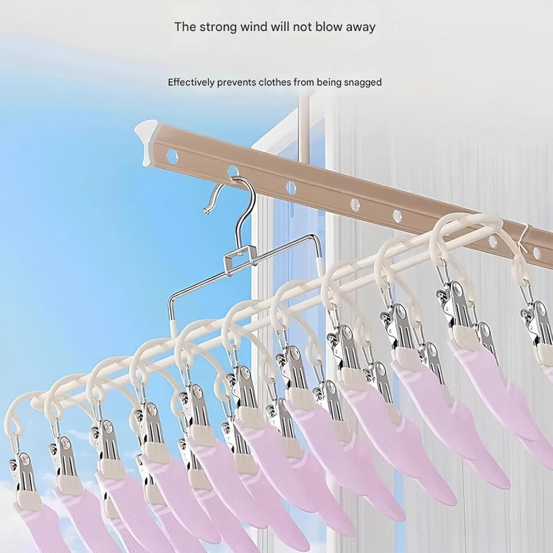 Compact 20-Clip Drying Rack