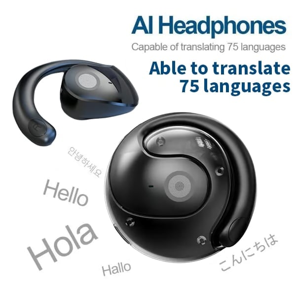 🎁60% OFF🏷️To enjoy the new technology🎧 T26 Pro MAX Wireless Bluetooth Headphones with AI-Translation